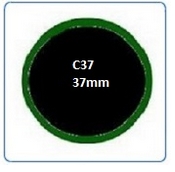 Камерная латка круглая С37 UNICORD 37 мм